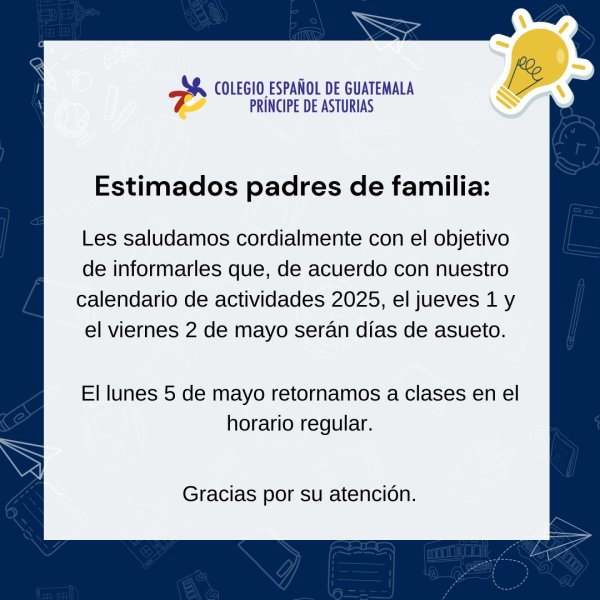 ¡Información importante!